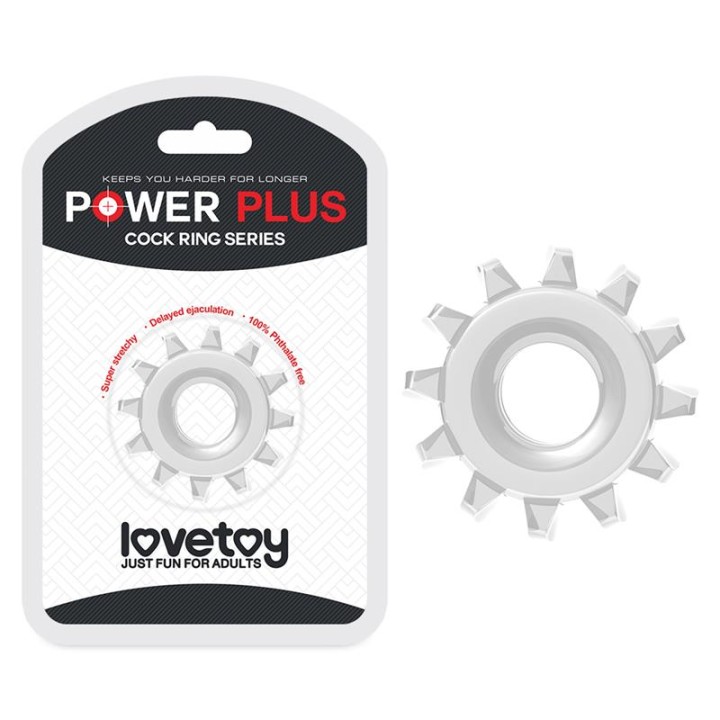 Penis Ring Power Plus Clear - LO-LV1432-C - Teknashop Ltd