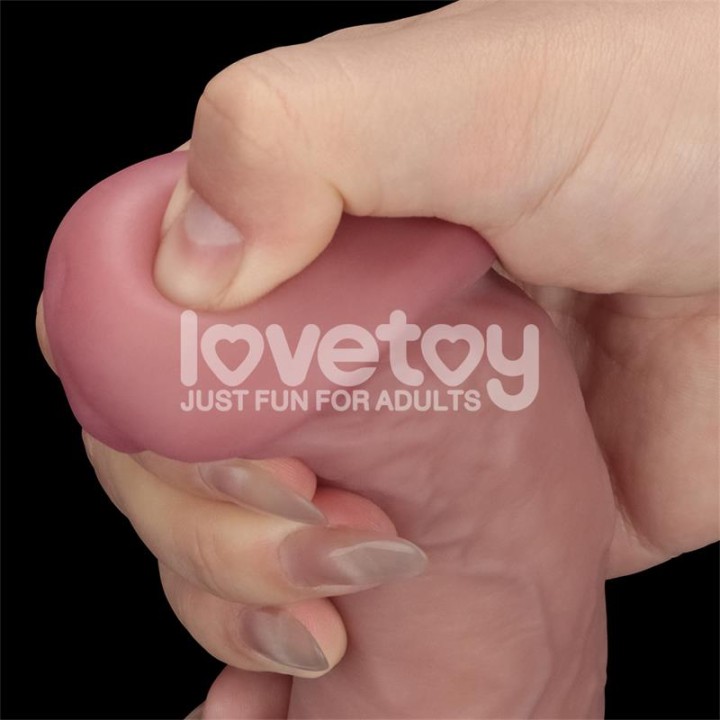 Dual Density Dildo with Vibration 8 - LO-LV110202 - Teknashop Ltd