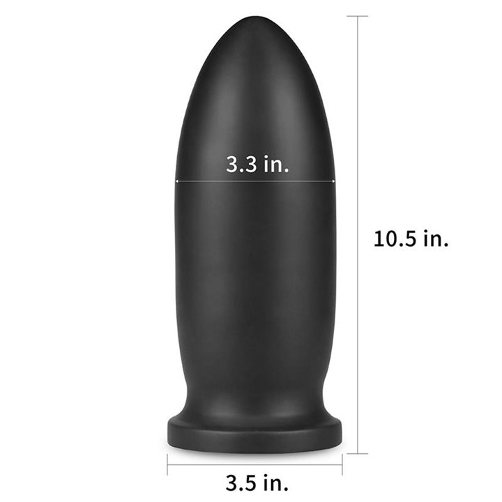 Dildo King Sized Anal Bomber 9 Black - LO-LV2245 - Teknashop Ltd