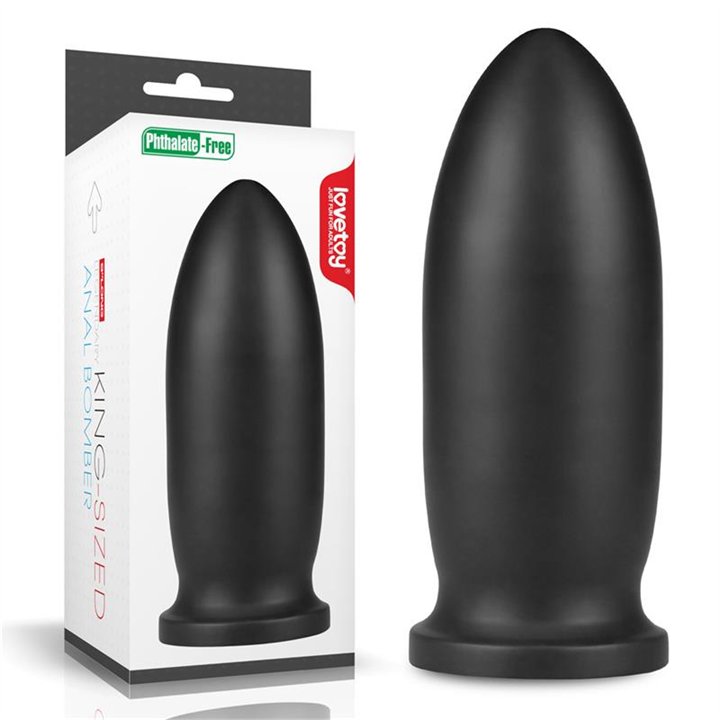 Dildo King Sized Anal Bomber 9 Black - LO-LV2245 - Teknashop Ltd