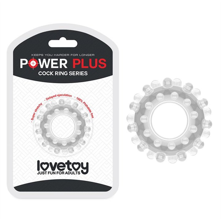 Penis Ring Power Plus Clear - LO-LV1433-C - Teknashop Ltd