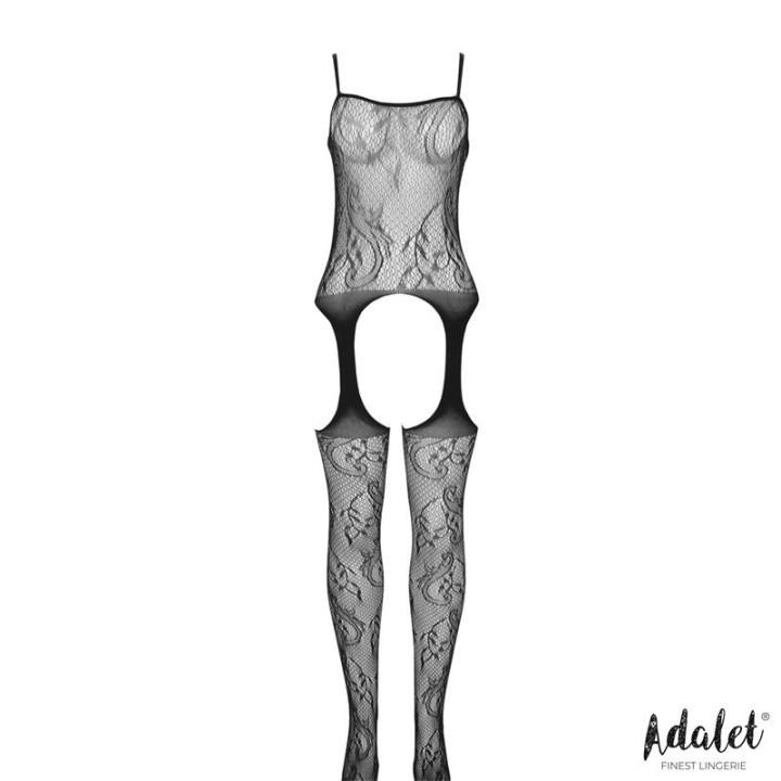 Lilly Open Bodystocking with Garters - A-411 - Teknashop Ltd