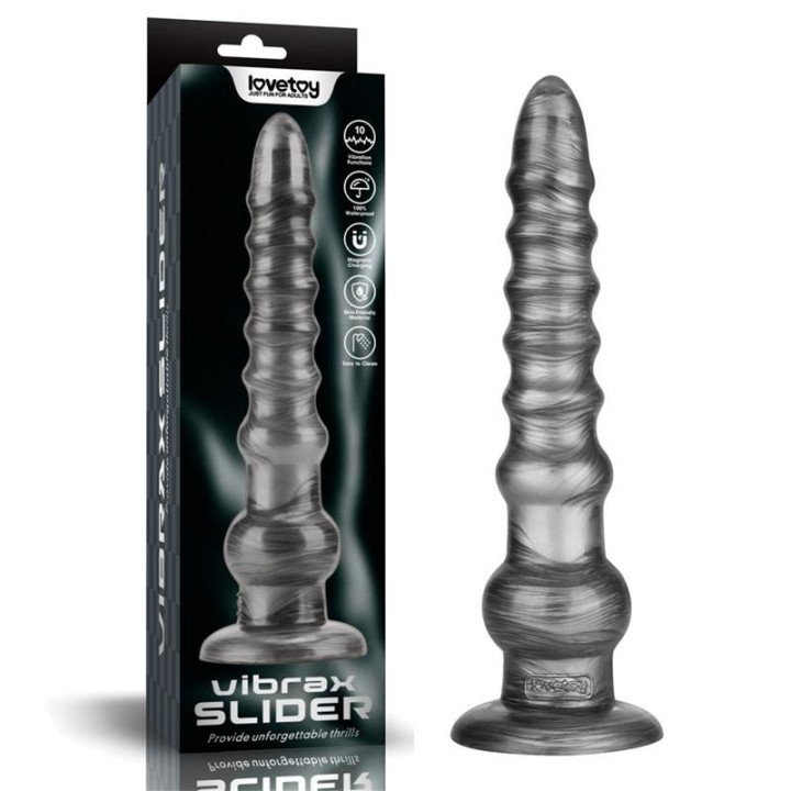 Vibrax Slider Anal Dildo with Vibration King Sized 12.5 - LO-LV121202 - Teknashop Ltd