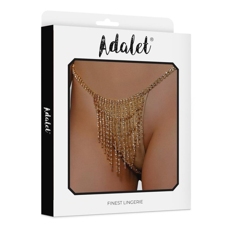 Samira Sparkly Thong Gold One Size - A-182 - Teknashop Ltd