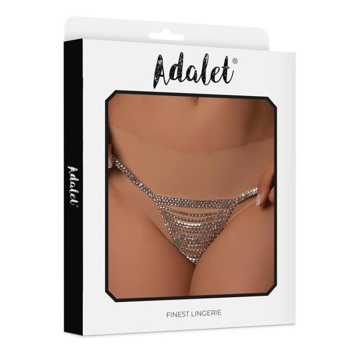 Naia Sparkly Thong Silver One Size - A-180 - Teknashop Ltd
