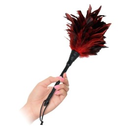 FETISH FANTASY SERIES - BLACK & RED FRISKY FEATHER TICKLER - D-246324 - Teknashop Ltd