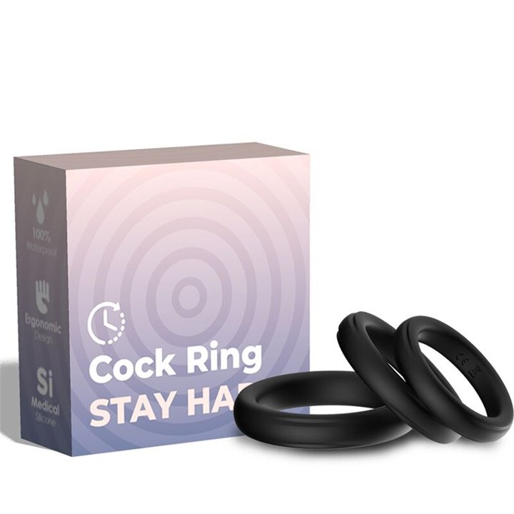ARMONY - TRIPLE SILICONE RING BLACK - D-238013 - Teknashop Ltd