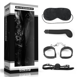 Bondage Kit Deluxe  with Vibrator  Black - LO-SM1010 - Teknashop Ltd