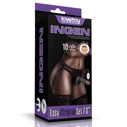 Adjustable Strap on with Dildo 10 Functions 7.0 - LO-LV715125 - Teknashop Ltd