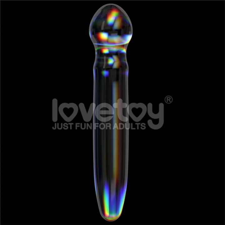 Glow in the Dark Glass Dildo Twilight Gleam Prism Glass - LO-LV610022 - Teknashop Ltd