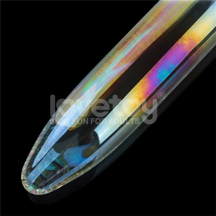Glow in the Dark Glass Dildo Twilight Gleam Prism Glass - LO-LV610022 - Teknashop Ltd
