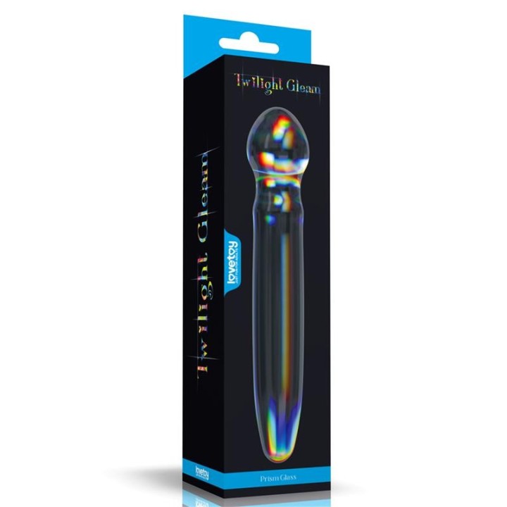 Glow in the Dark Glass Dildo Twilight Gleam Prism Glass - LO-LV610022 - Teknashop Ltd