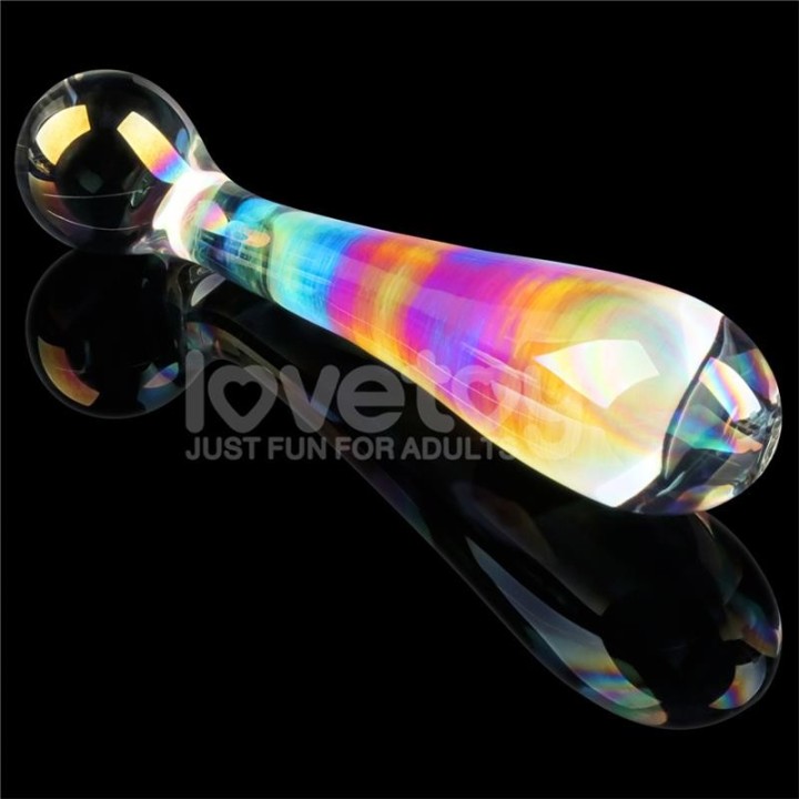 Glow in the dark Glass Dildo Twilight Gleam Alluring Arc - LO-LV610021 - Teknashop Ltd