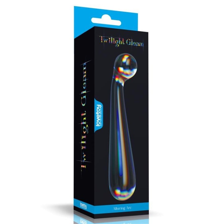 Glow in the dark Glass Dildo Twilight Gleam Alluring Arc - LO-LV610021 - Teknashop Ltd