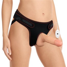 Strap-on with Vibrating Dildo and Remote Control 7.0 - LO-LV715115 - Teknashop Ltd