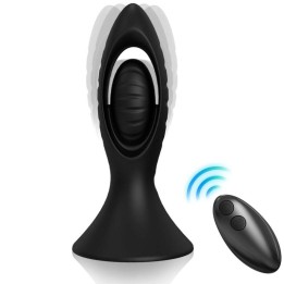 ARMONY - VIBRATOR & ANAL PLUG SILICONE BLACK - D-238055 - Teknashop Ltd