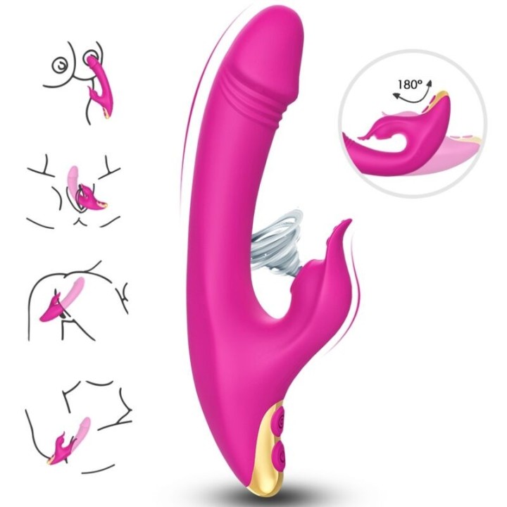 ARMONY - LOVE CLITORIS & G-SPOT SUCTION CUP FUCHSIA - D-237954 - Teknashop Ltd