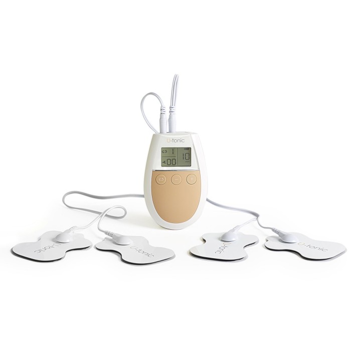500 Cosmetics, U-Tonic, Electrostimulation With 4 Vibrating Units, Massagers, For Muscles, White, Unisex, Adult - Teknashop Ltd