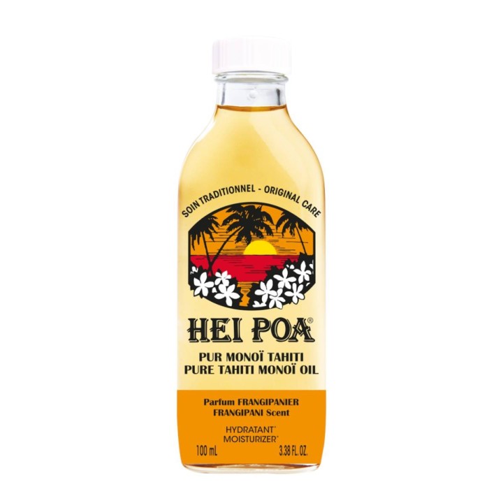 Hei Poa, Pure Thaiti Manoi, Moisturising, Frangipani, Body Oil, 100 ml - Teknashop Ltd
