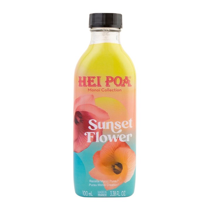 Hei Poa, Monoi, Nourishing, Sunset Flower, Body Oil, For Hair & Body, 100 ml - Teknashop Ltd