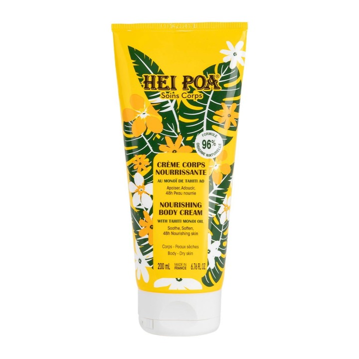 Hei Poa, Monoi De Tahiti, Nourishing, Body Cream, 200 ml - Teknashop Ltd