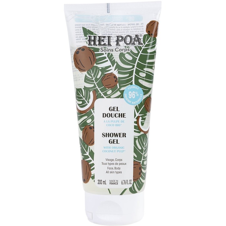 Hei Poa, Coconut Pulp, Hydrating, Shower Gel, For All Skin Types, 200 ml - Teknashop Ltd