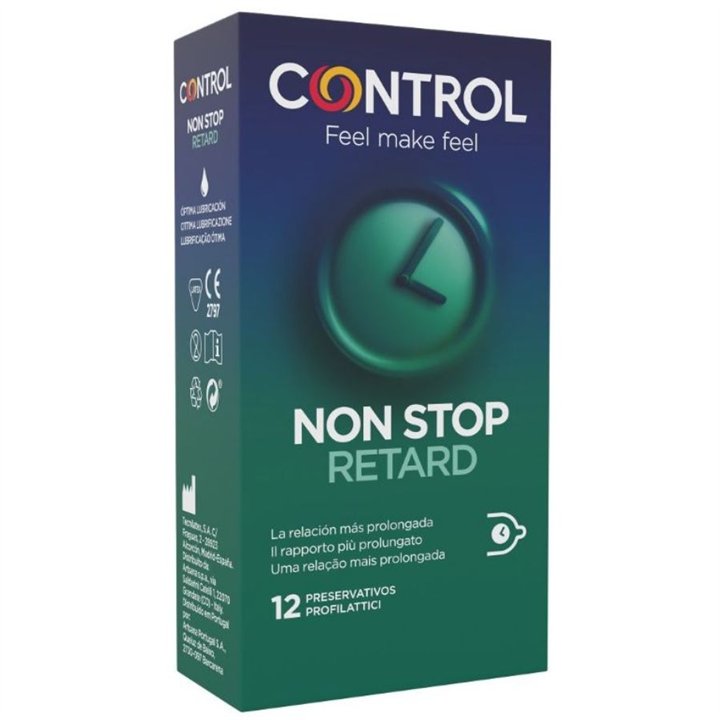 CONTROL - NON STOP RETARD CONDOMS 12 UNITS - D-194275 - Teknashop Ltd