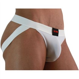 BURN - 007 JOCK LYCRA WHITE L - D-241655 - Teknashop Ltd