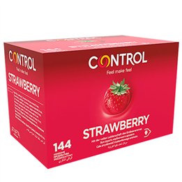 CONTROL - ADAPTA STRAWBERRY CONDOMS 144 UNITS - D-232784 - Teknashop Ltd