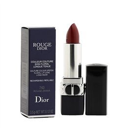 Christian Dior, Couture Colour, Satin Finish, Cream Lipstick, 743, Rouge Zinnia, Refillable, 3.5 g - Teknashop Ltd