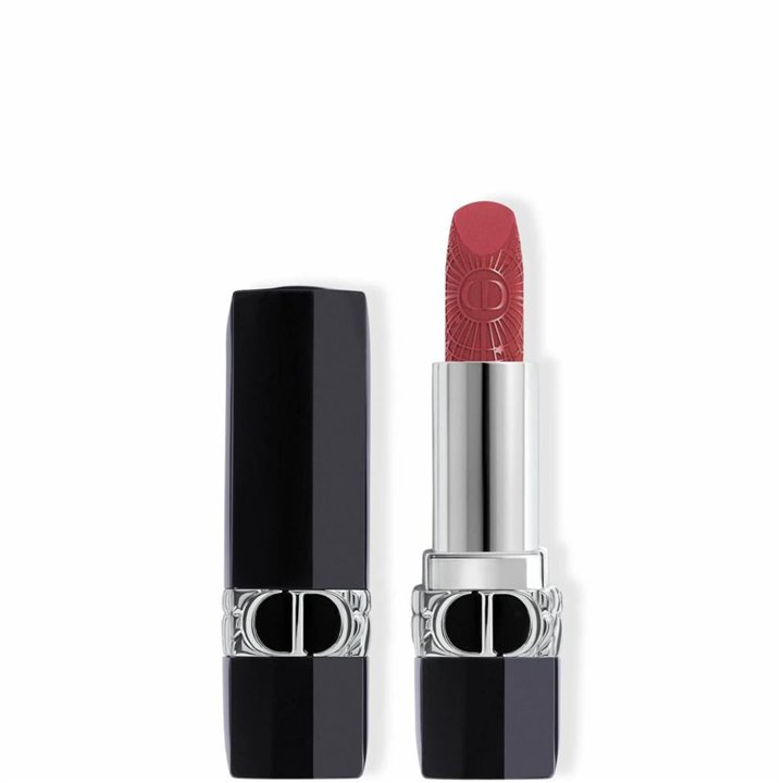 Christian Dior, Dior Rouge, Satin Finish, Cream Lipstick, 674, Midnight Rose Velvet, 3.5 g - Teknashop Ltd