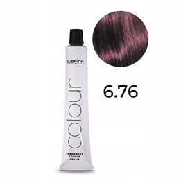 Subrina Professional, Permanent Colour, Argan, Permanent Hair Dye, 6/76 Dark Blonde Violet Chestnut, 100 ml - Teknashop Ltd