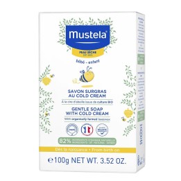 Mustela, Cold Cream, Natural Beeswax, Gentle Cleansing, Soap Bar, 100 g - Teknashop Ltd