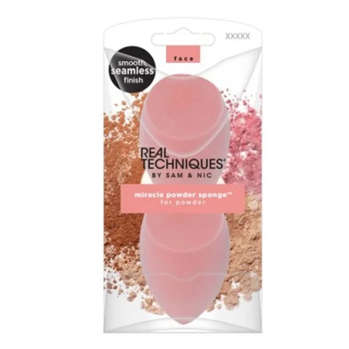 Real Techniques Miracle Powder Sponge Set 2 Pieces - unisex - Teknashop Ltd