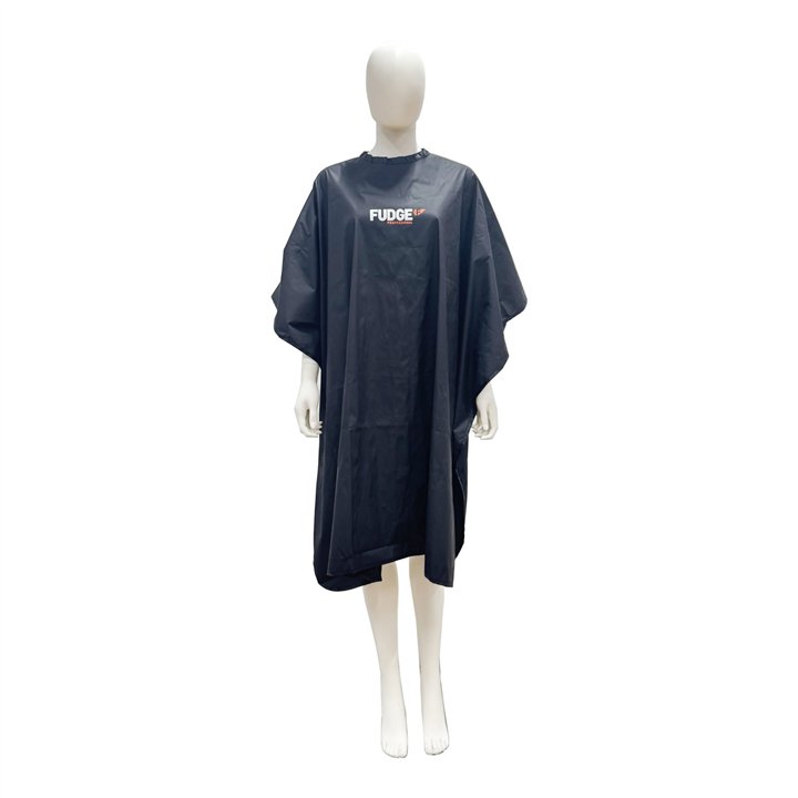 Fudge Professional, Fudge Professional, Hairdressing Textile Cape, Black - Teknashop Ltd