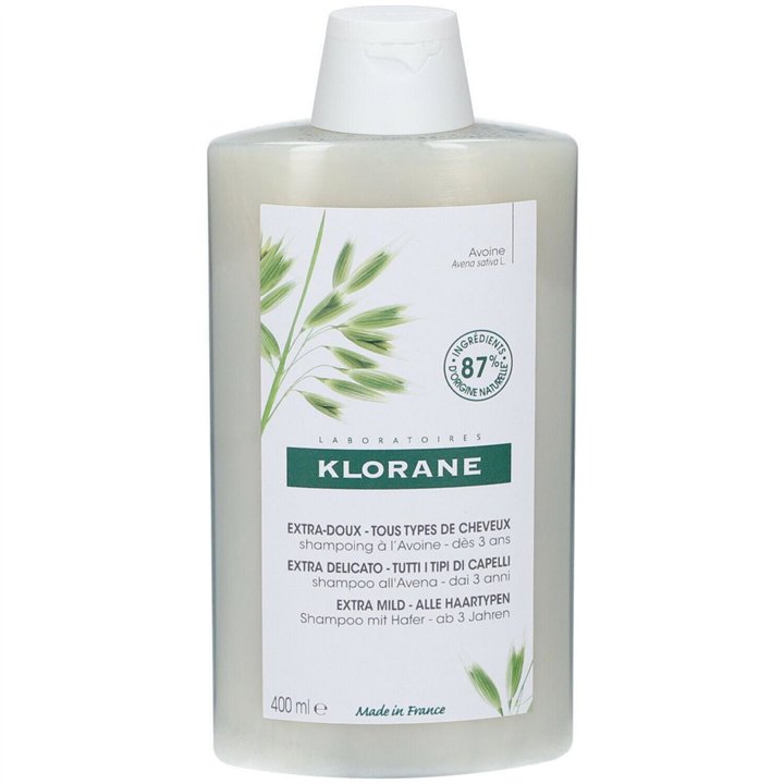 Klorane, Oat Milk, Hair Shampoo, Gentle Cleansing, 400 ml - Teknashop Ltd