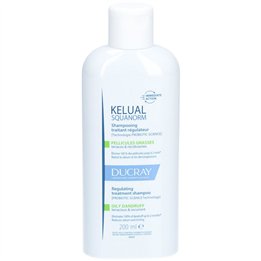 Ducray, Kelual Squanorm, Hair Treatment Shampoo, Anti-Dandruff & Sebum Control, For Scalp With Oily Dandruf, 200 ml - Teknashop 