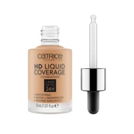 Catrice Hd Liquid Coverage Foundation Lasts Up Tp 24h 046 Camel Beige 30ml - unisex - Teknashop Ltd