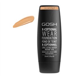 Gosh X-Ceptional Wear Foundation Long Lasting Makeup 19 Chestnut 35ml - unisex - Teknashop Ltd