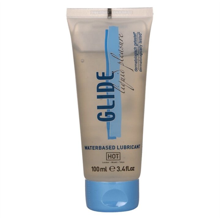 HOT - GLIDE LIQUID PLEASURE WATERBASED LUBRICANT 100 ML - D-245253 - Teknashop Ltd