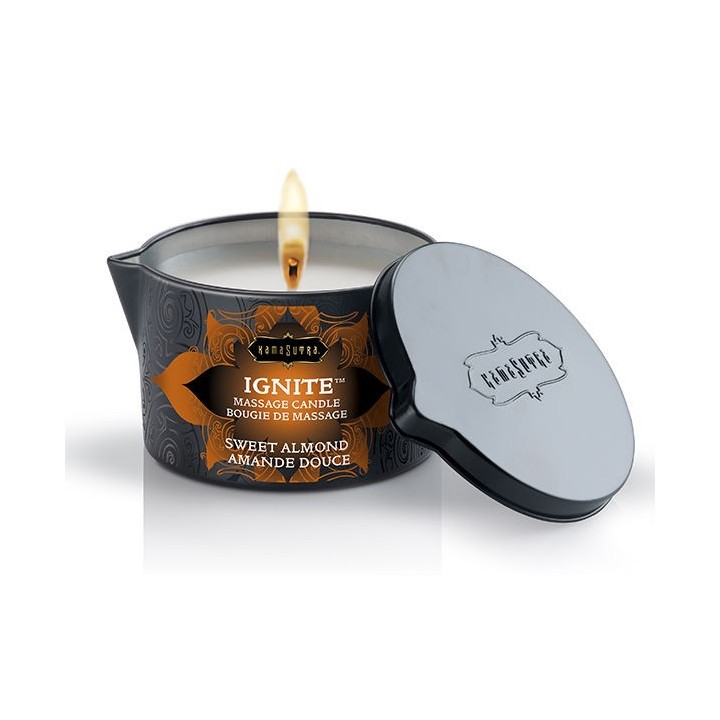 KAMASUTRA - MEDITERRANEAN ALMOND MASSAGE CANDLE 170GR - D-210623 - Teknashop Ltd