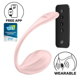 SATISFYER - RIBBED PETAL G POINT REMOTE CONTROL STIMULATOR ROSE FREE APP - D-240553 - Teknashop Ltd