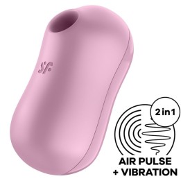 SATISFYER - COTTON CANDY AIR PULSE STIMULATOR & VIBRATOR LILAC - D-231808 - Teknashop Ltd