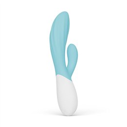 LELO - INA TWIST DOUBLE VIBRATOR RABBIT FOR G-SPOT AND CLITORIS BLUE - D-246392 - Teknashop Ltd