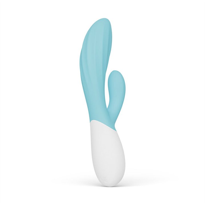 LELO - INA TWIST DOUBLE VIBRATOR RABBIT FOR G-SPOT AND CLITORIS BLUE - D-246392 - Teknashop Ltd