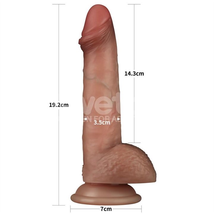 Sliding Pro Dildo Sliding Skin Dual Layer 7.5 - LO-LV417001 - Teknashop Ltd