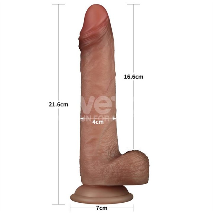 Sliding Pro Dildo Sliding Skin Dual Layer 8.5 - LO-LV417003 - Teknashop Ltd