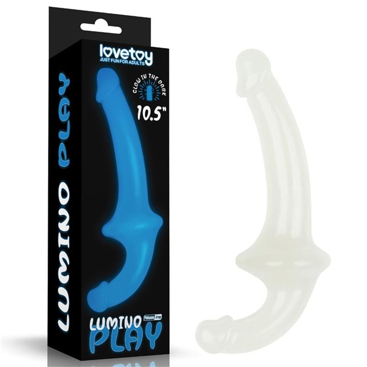Double dildo Lumino Play Blue Light 10.5 - LO-LV313011 - Teknashop Ltd