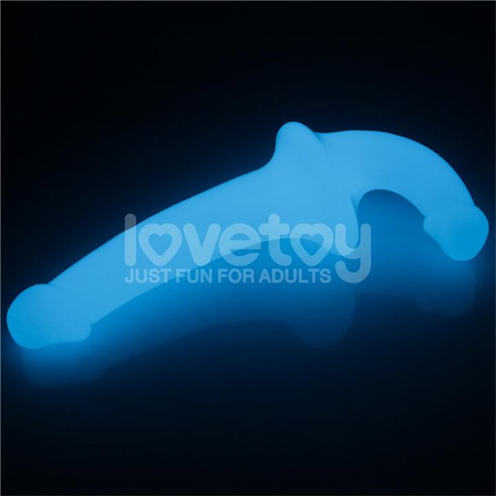 Double dildo Lumino Play Blue Light 10.5 - LO-LV313011 - Teknashop Ltd