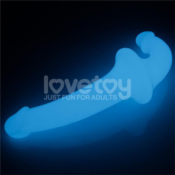 Double dildo Lumino Play Blue Light 10.5 - LO-LV313011 - Teknashop Ltd